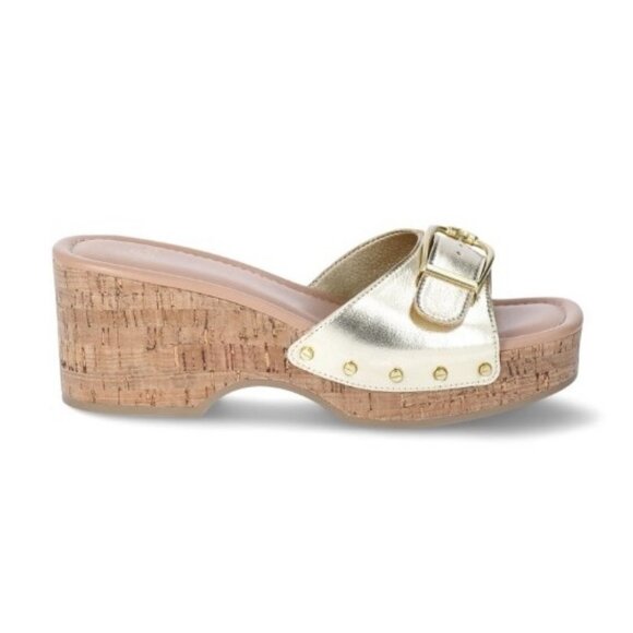 NEW 10 Women's Cork Platform Sandals - Picture 3 of 7